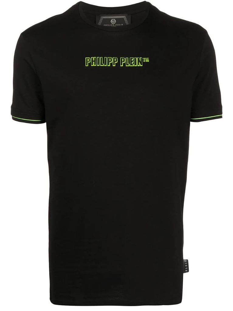 neon-trim logo T-shirt