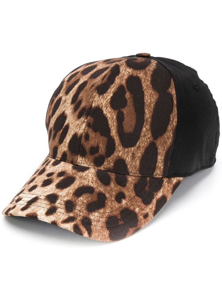 leopard print baseball cap