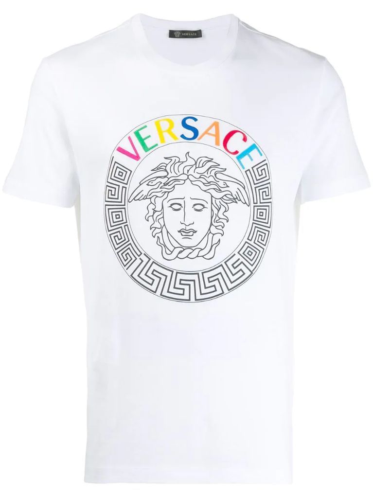 embroidered logo Medusa T-shirt