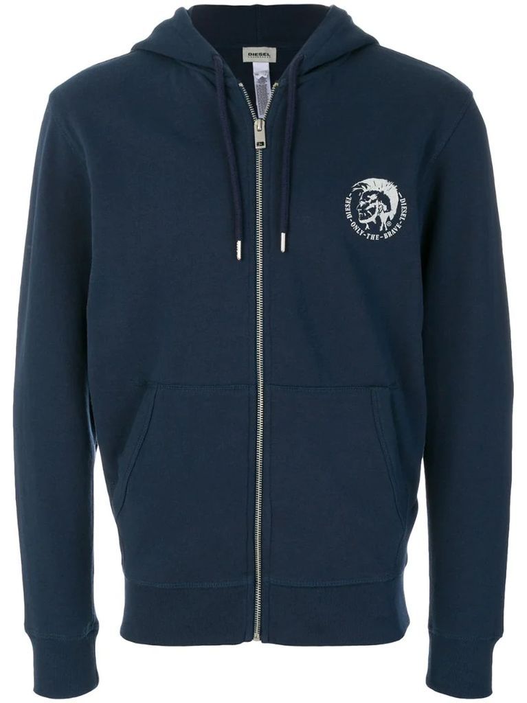 Only the Brave zip hoodie