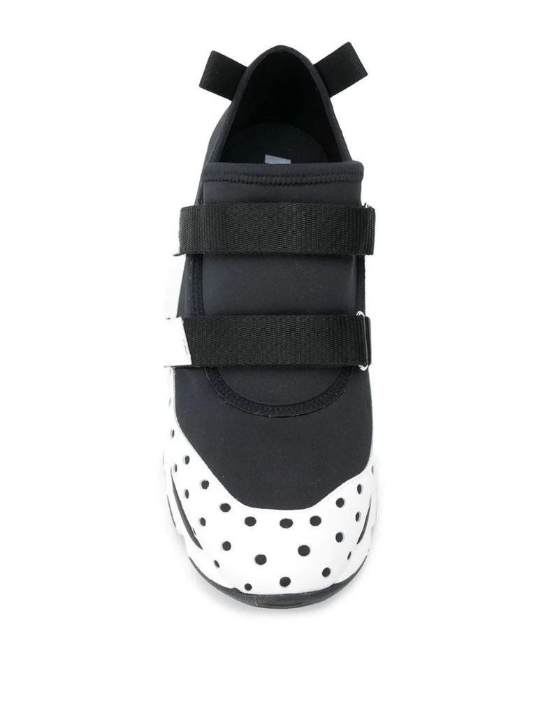 perforated panel sneakers