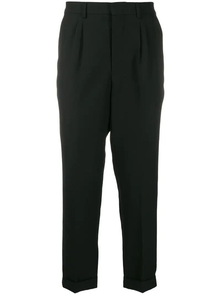 carrot fit tapered trousers