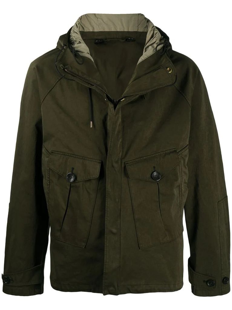 Tempest hooded cotton anorak