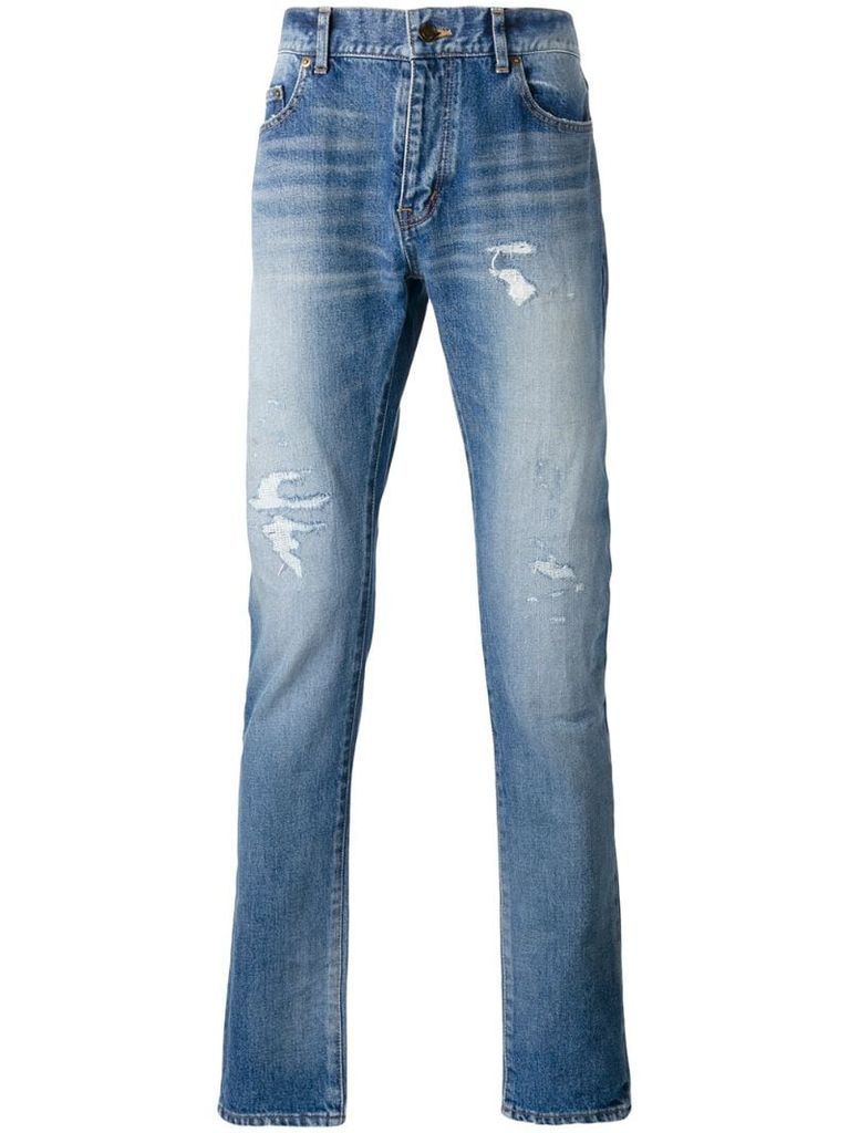 classic distressed jeans