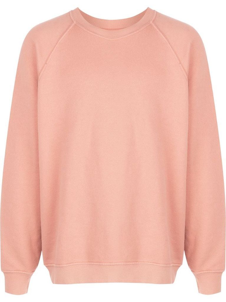 raglan-sleeves cotton sweatshirt