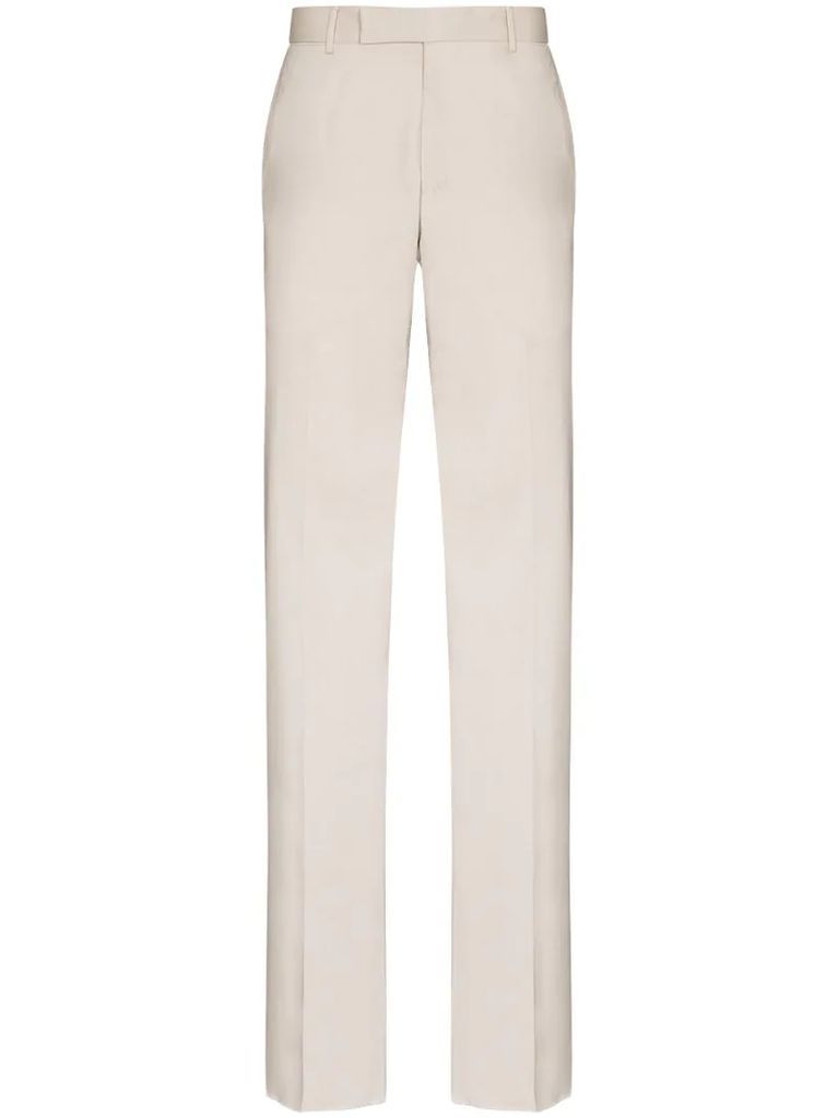 Premium cotton tailored trousers