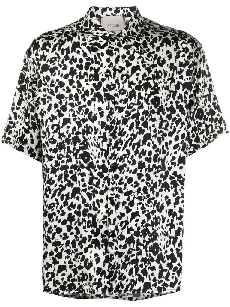 cheetah-print shirt