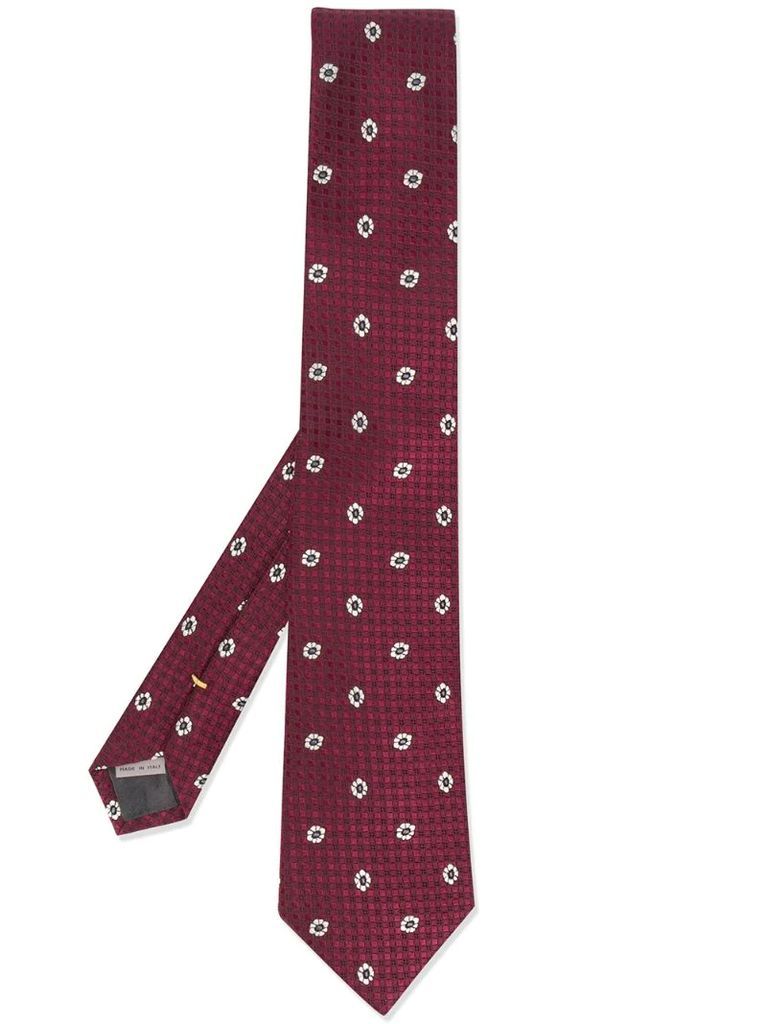 all-over floral tie