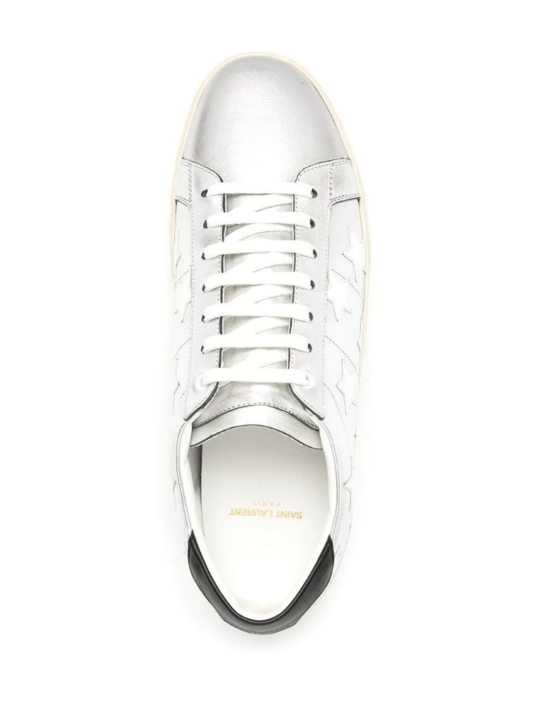 star-patch low-top sneakers