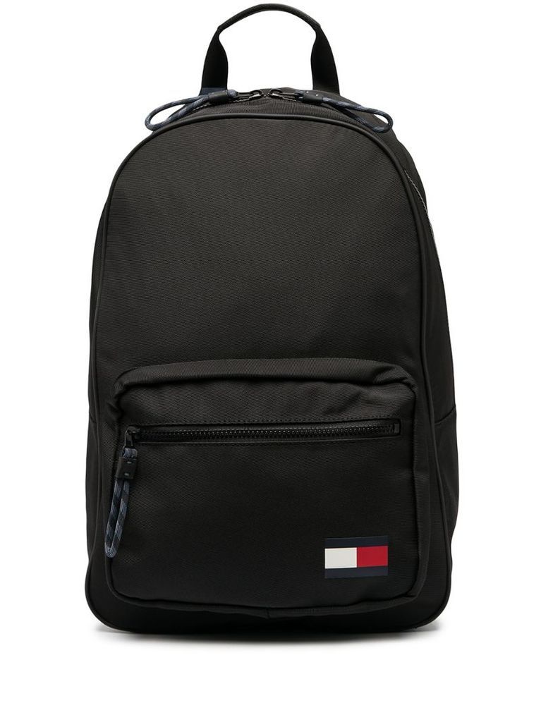 oversized logo patch backpack