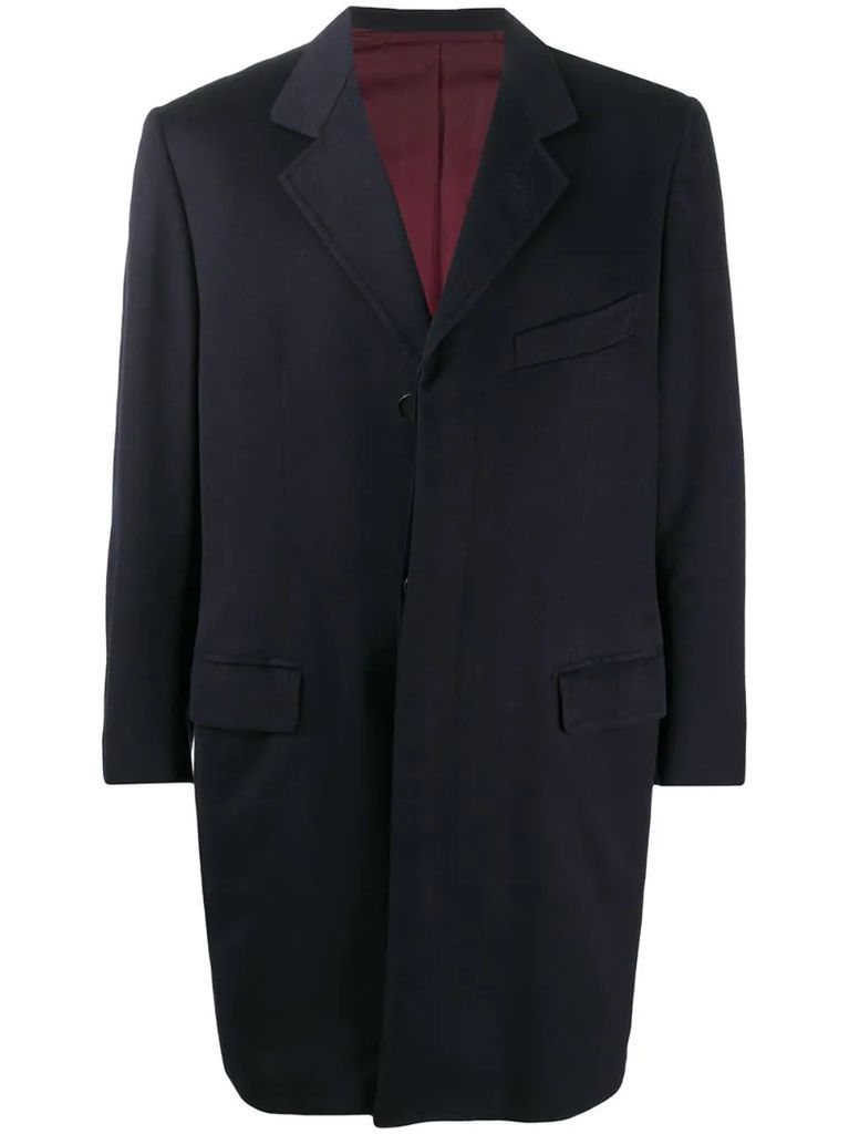 2000s buttoned knee-length coat