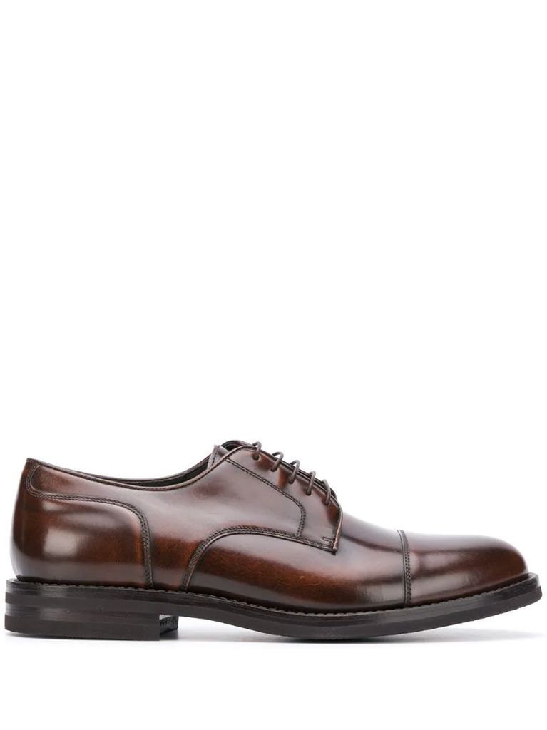 polished derby shoes