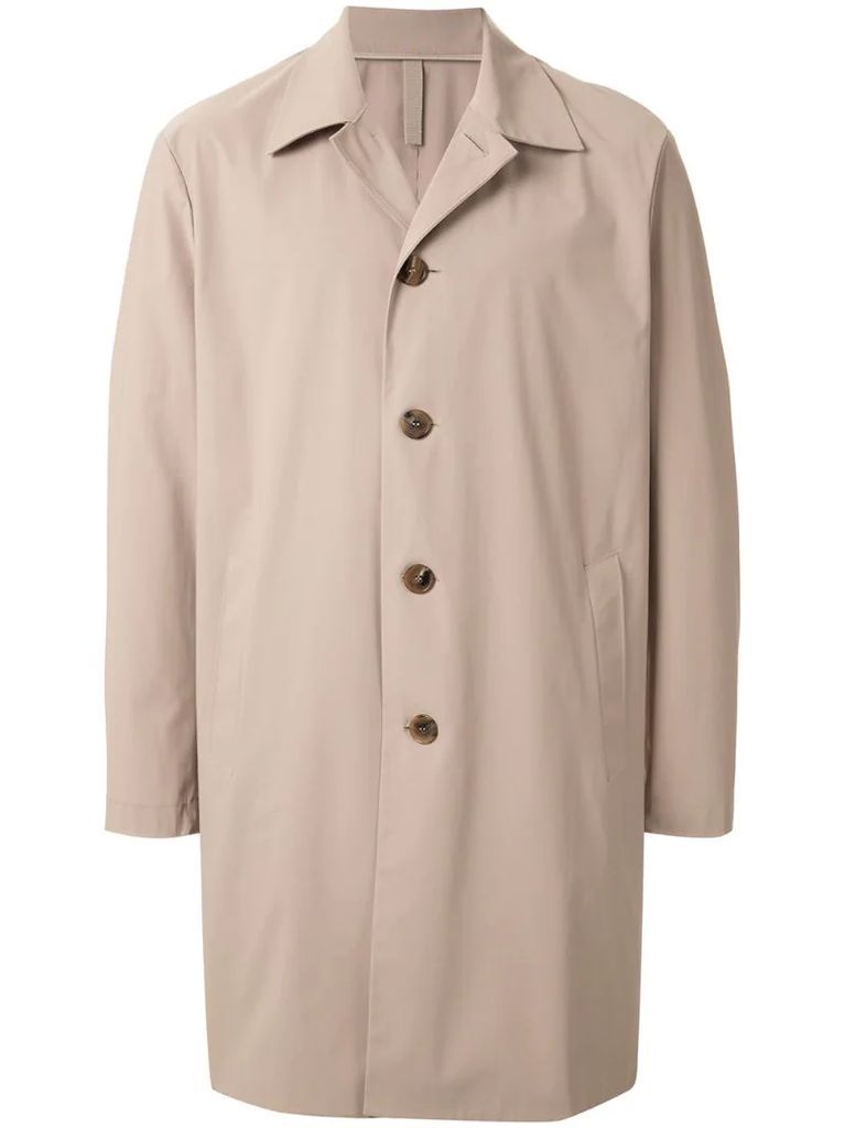 lightweight single breasted coat