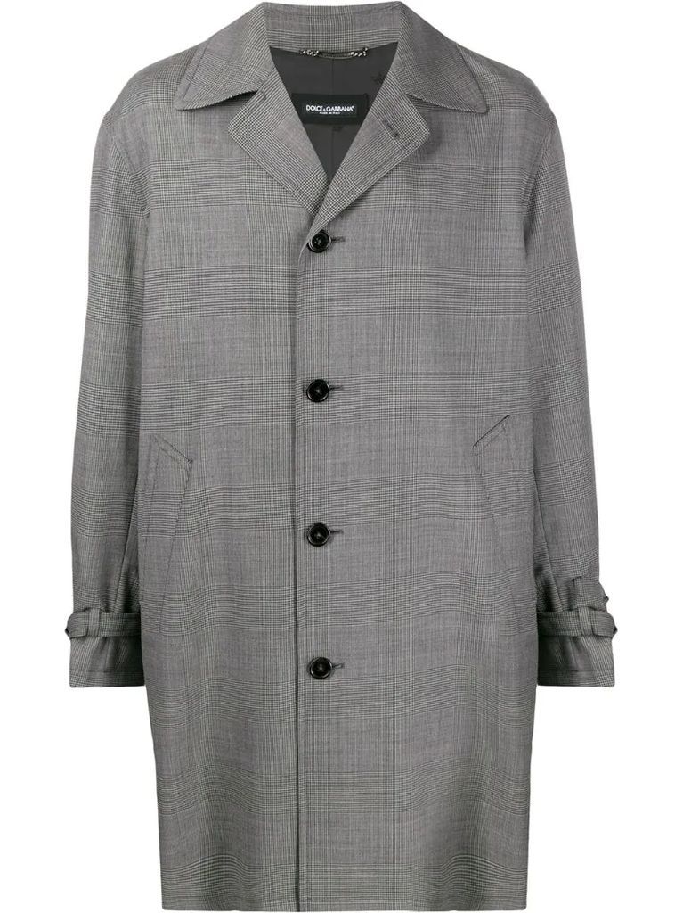 houndstooth check coat