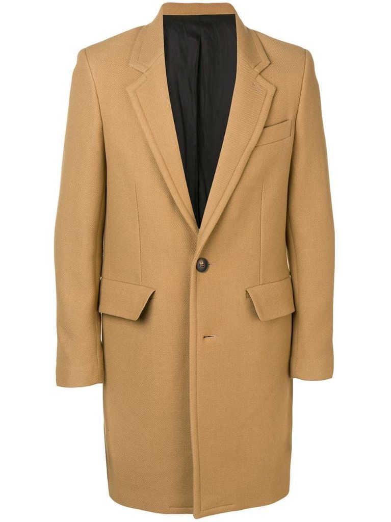 Lined Two Buttons Coat