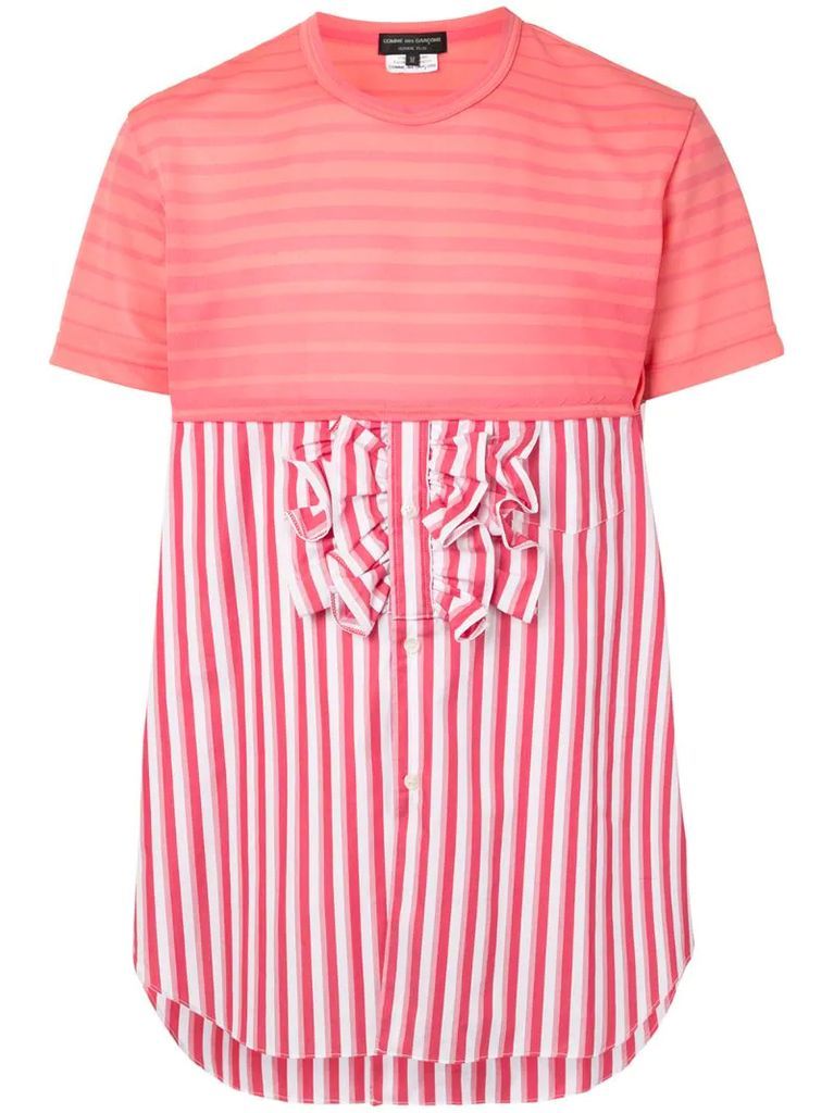 patchwork stripe T-shirt