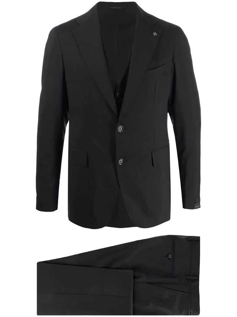 slim-fit two piece suit