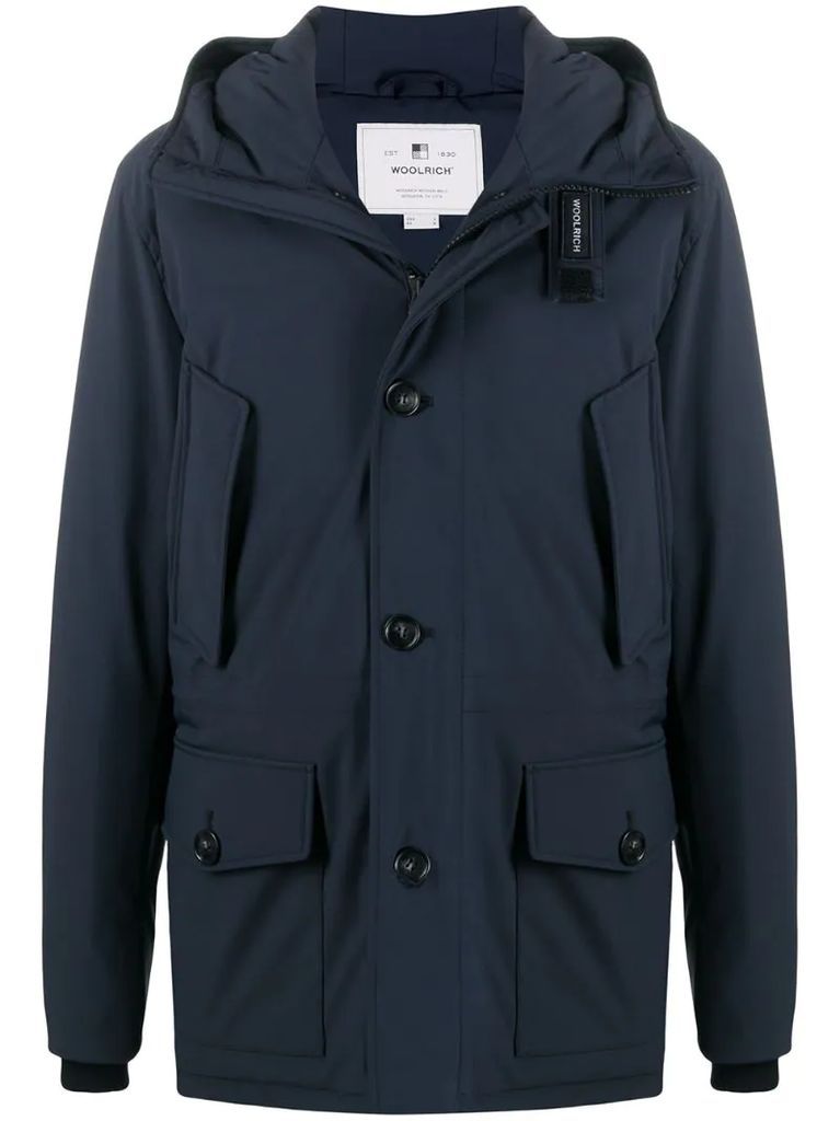 hooded parka coat