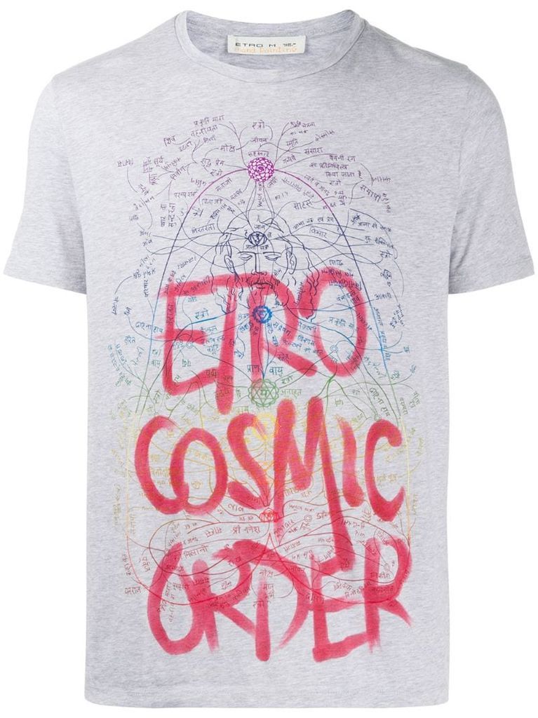 Cosmic Order graphic print T-shirt