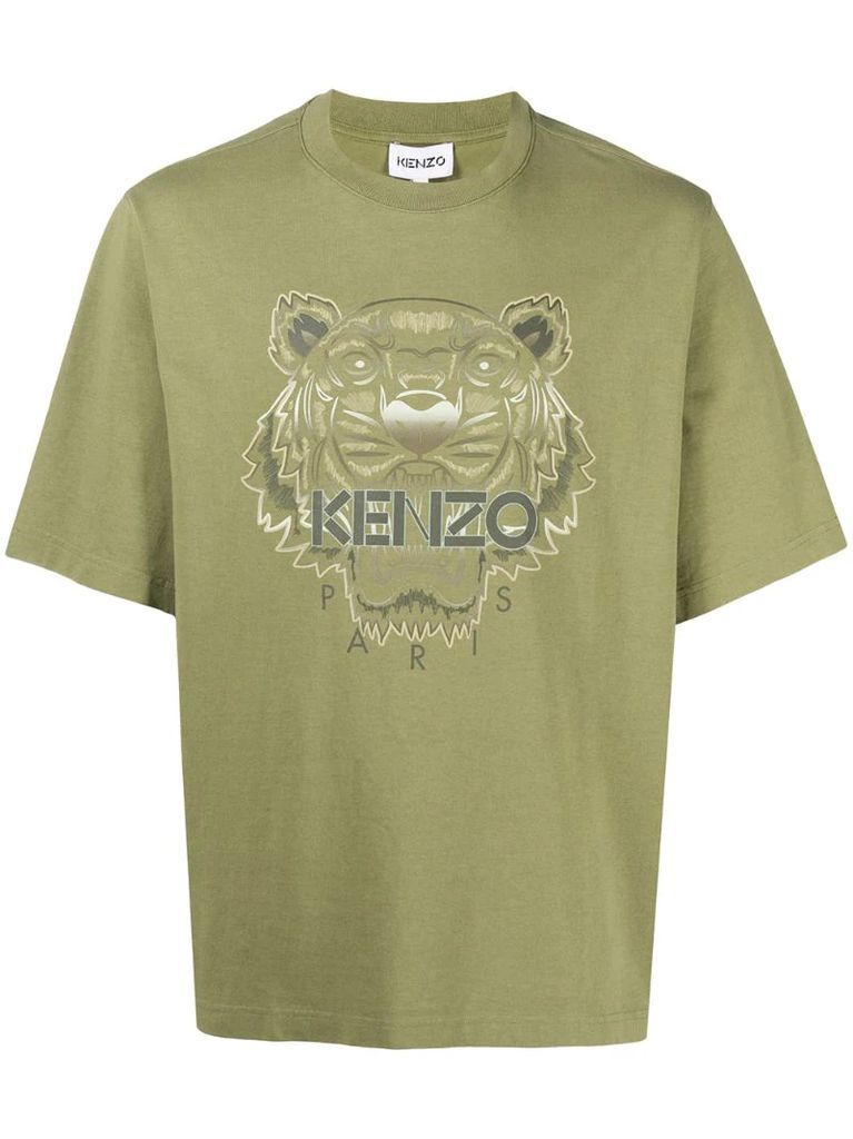 Tiger print oversized T-shirt