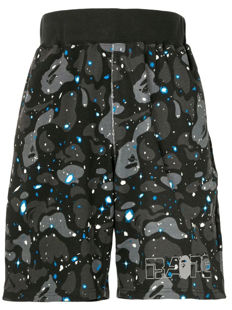 Space Camo track shorts