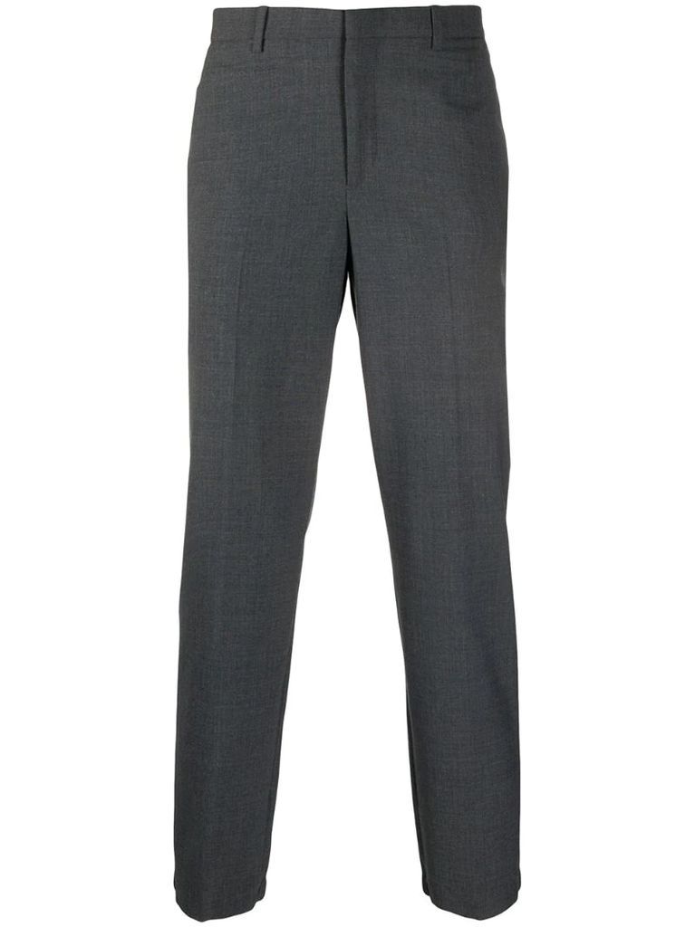 cropped mid-rise tailored trousers