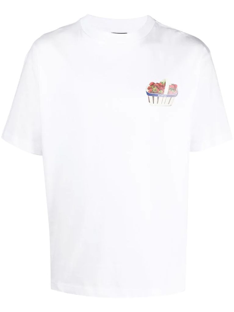 Le T-shirt Fraises printed T-shirt