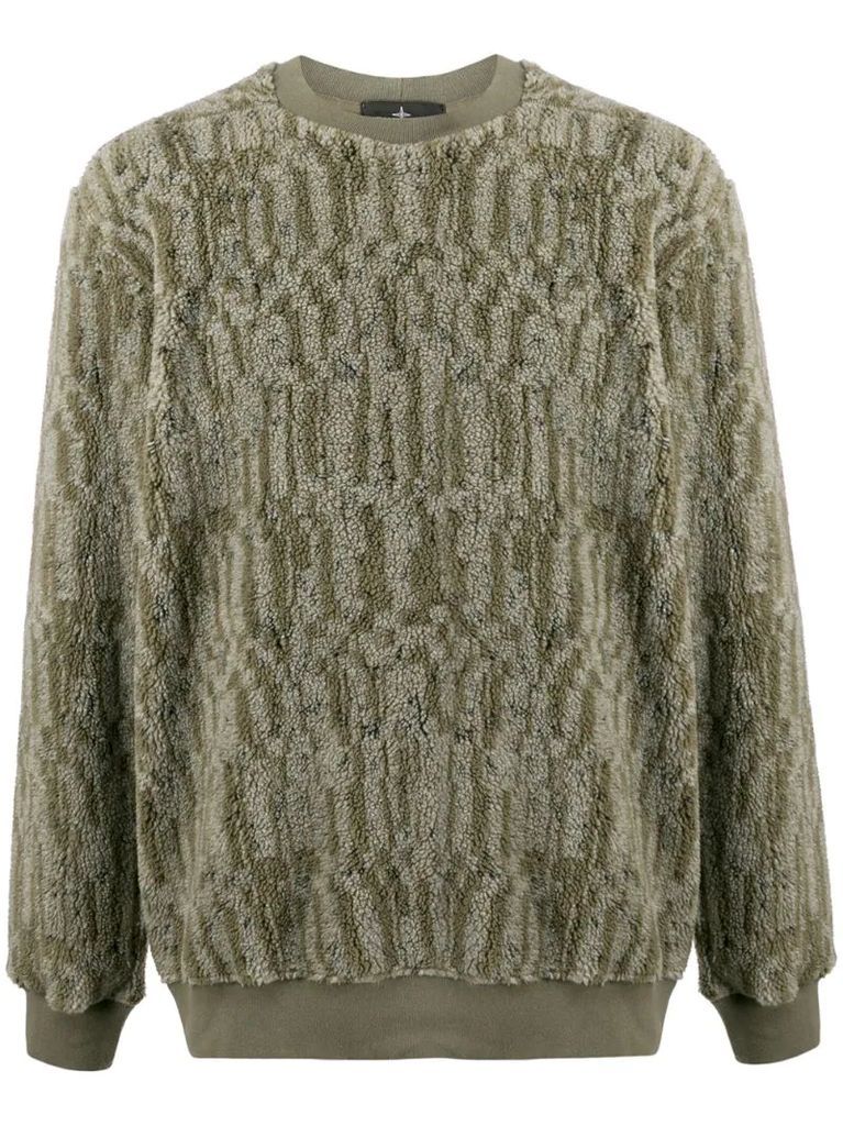 textured furry sweater