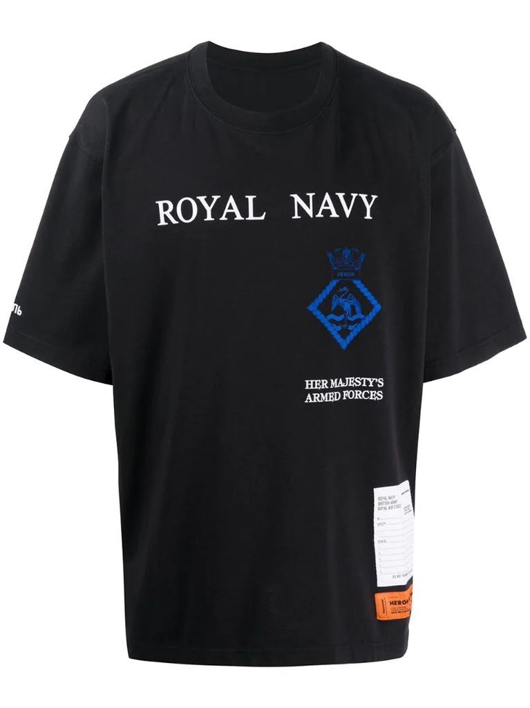 Royal Navy print T-shirt