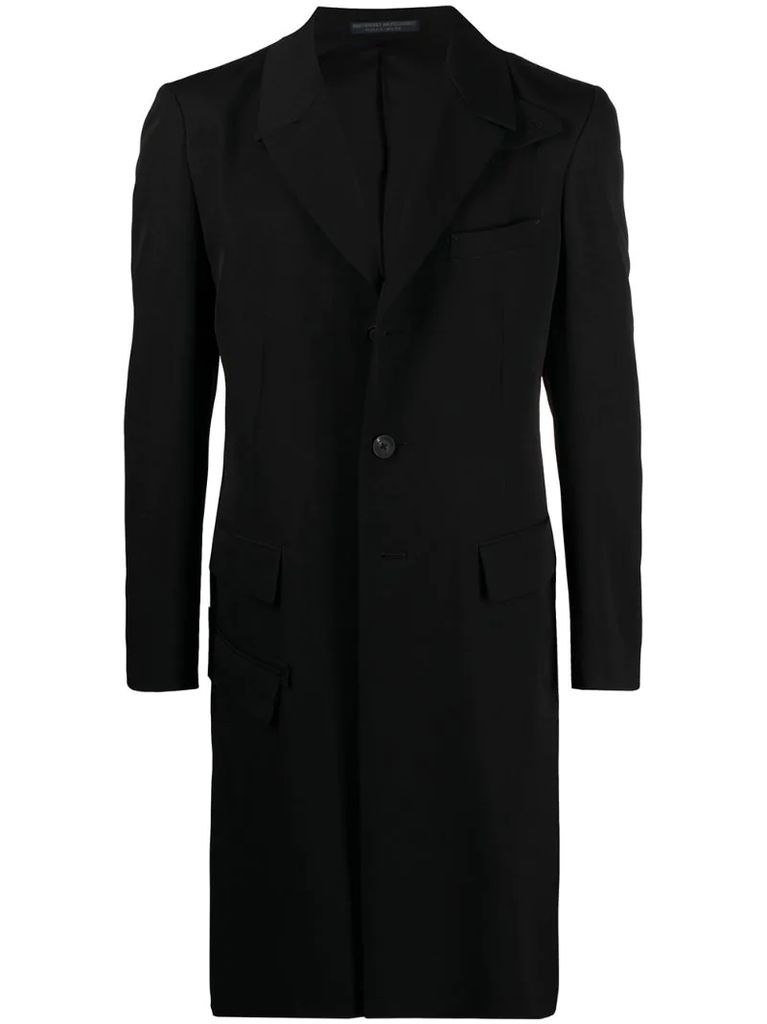 tailored longline wool blazer