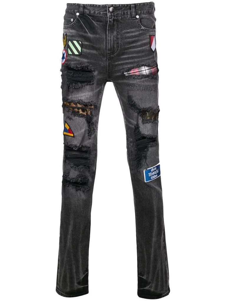 Pistol patch jeans