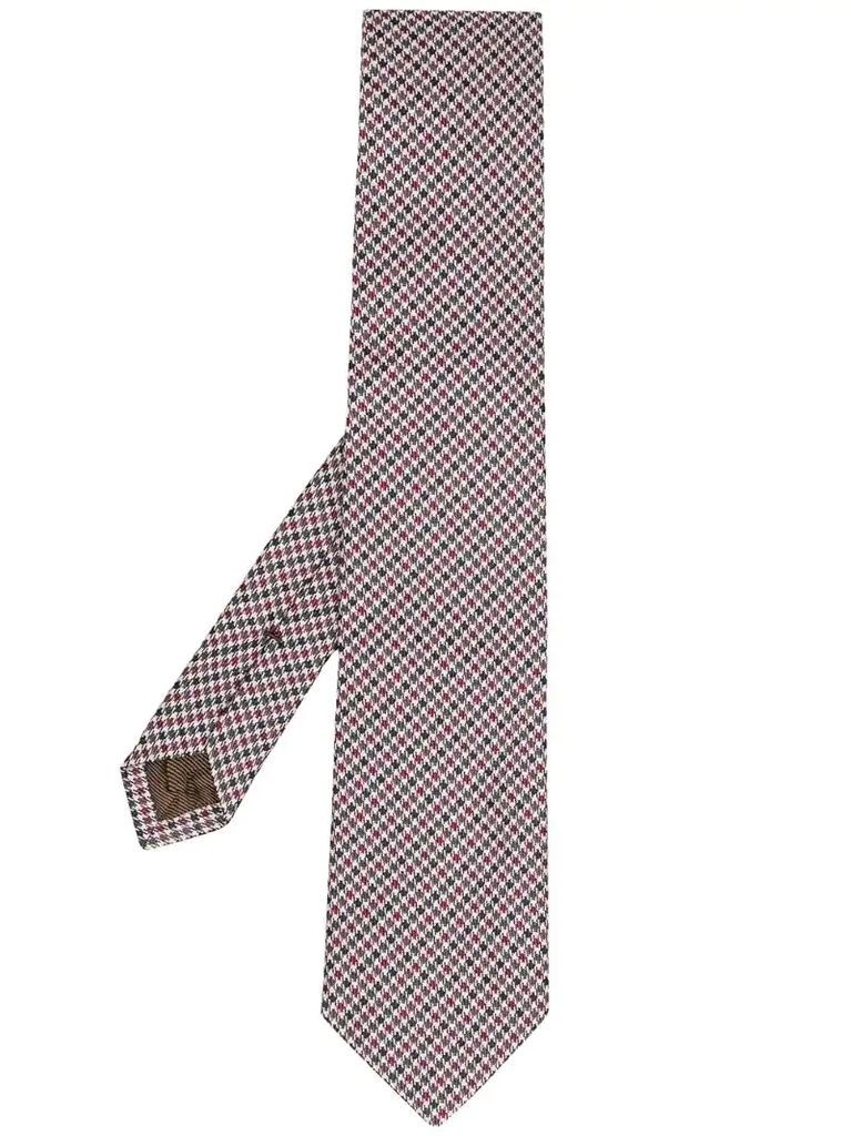 houndstooth print tie
