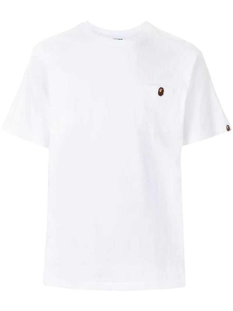 embroidered ape face cotton T-shirt