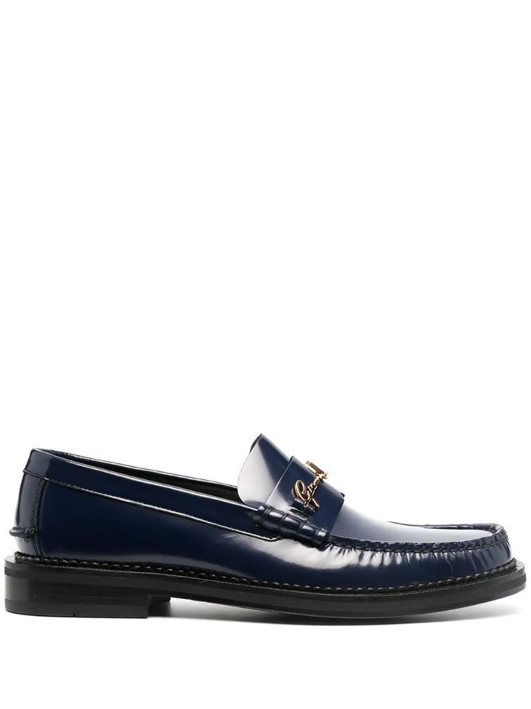GV Signature leather loafers