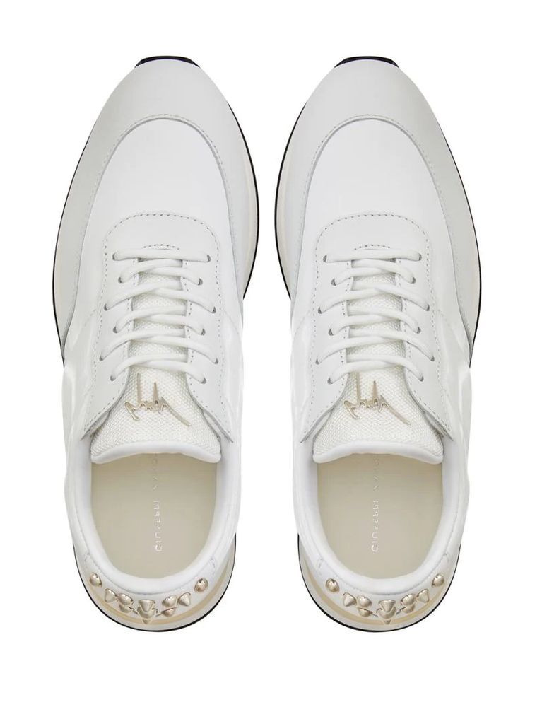 studded low-top sneakers