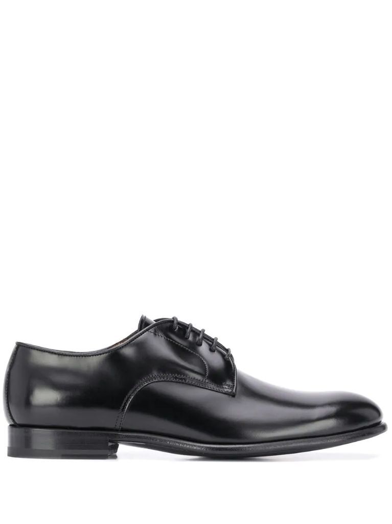lace-up Derby leather shoes