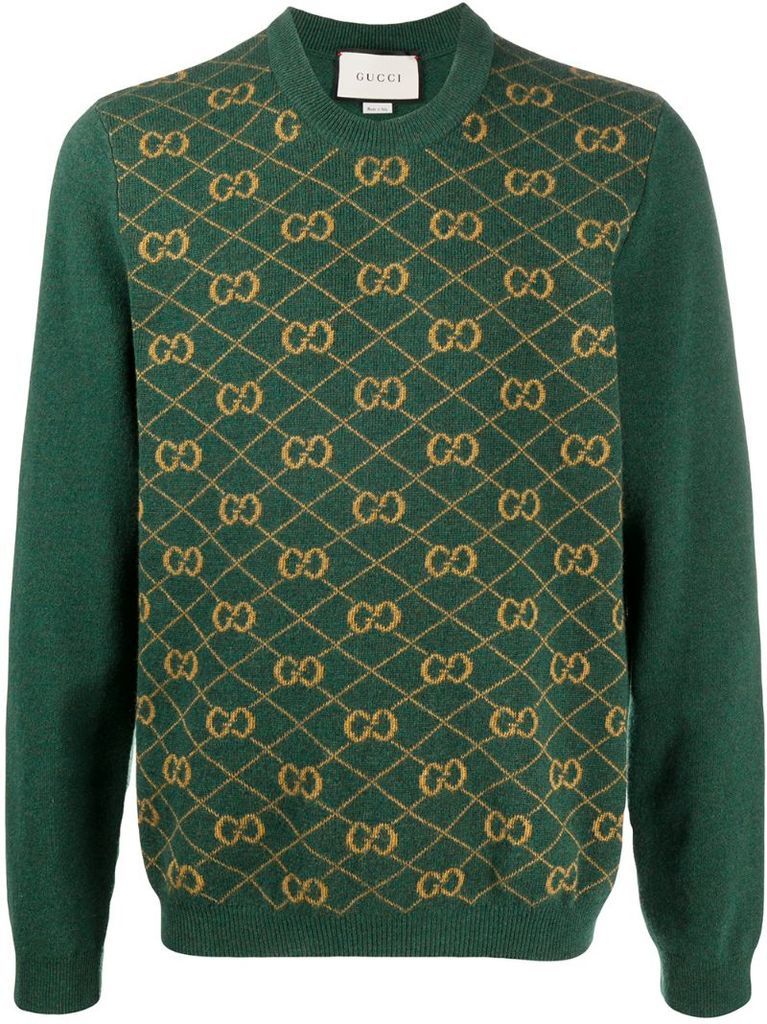 GG jacquard wool jumper