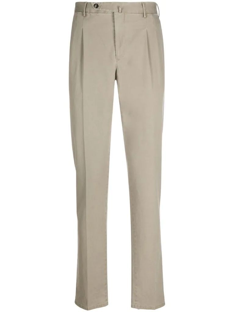 straight leg trousers