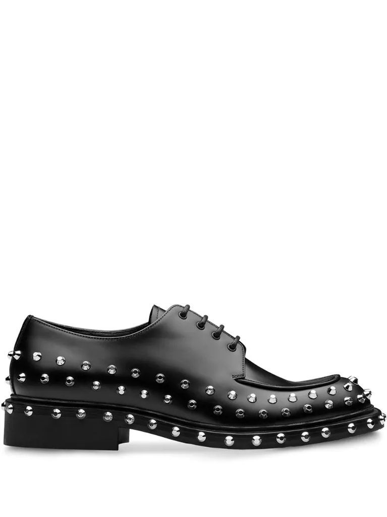 studded derby shoes