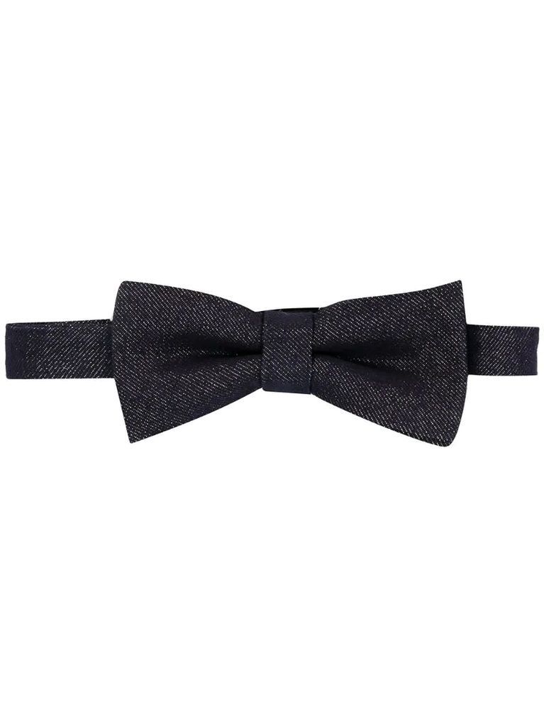metallic-thread bow tie