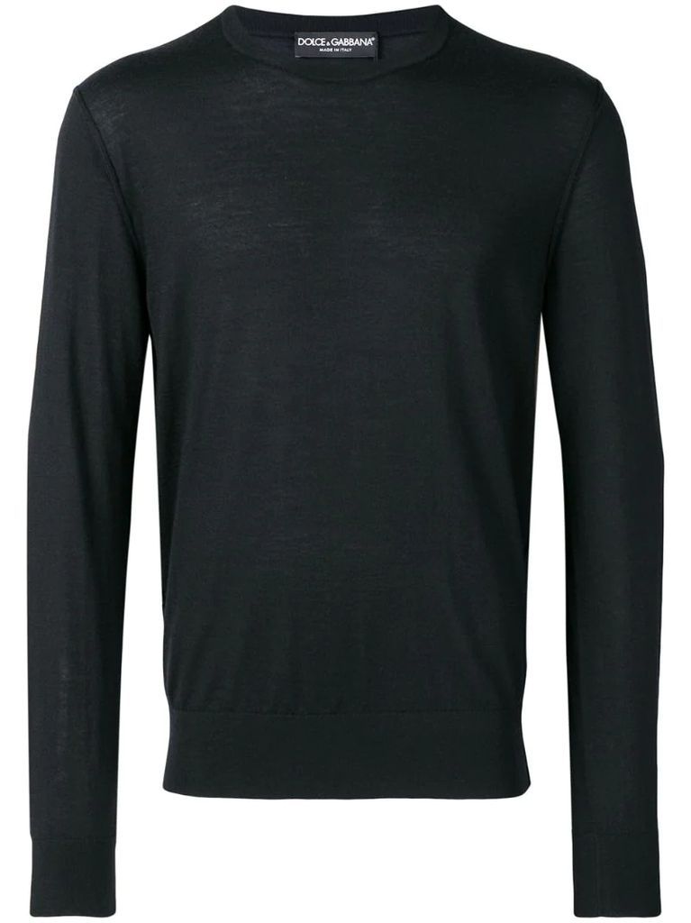 slim fit knitted jumper