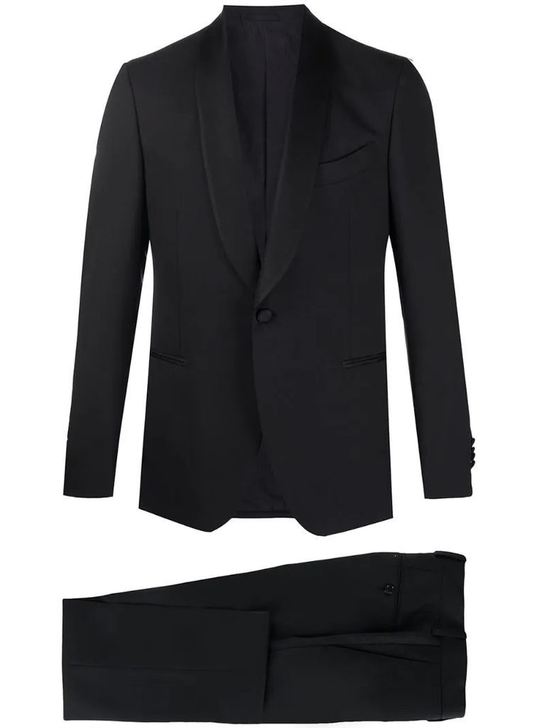 tailored tuxedo suit