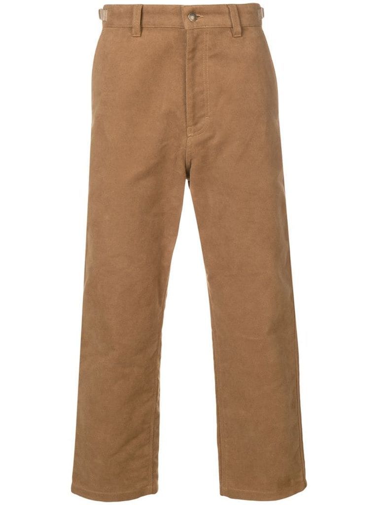 worker straight fit trousers