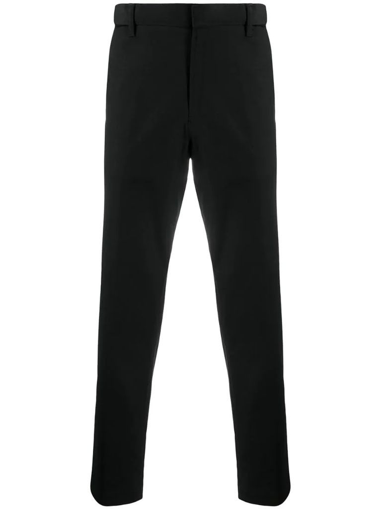 mid-rise cropped chinos