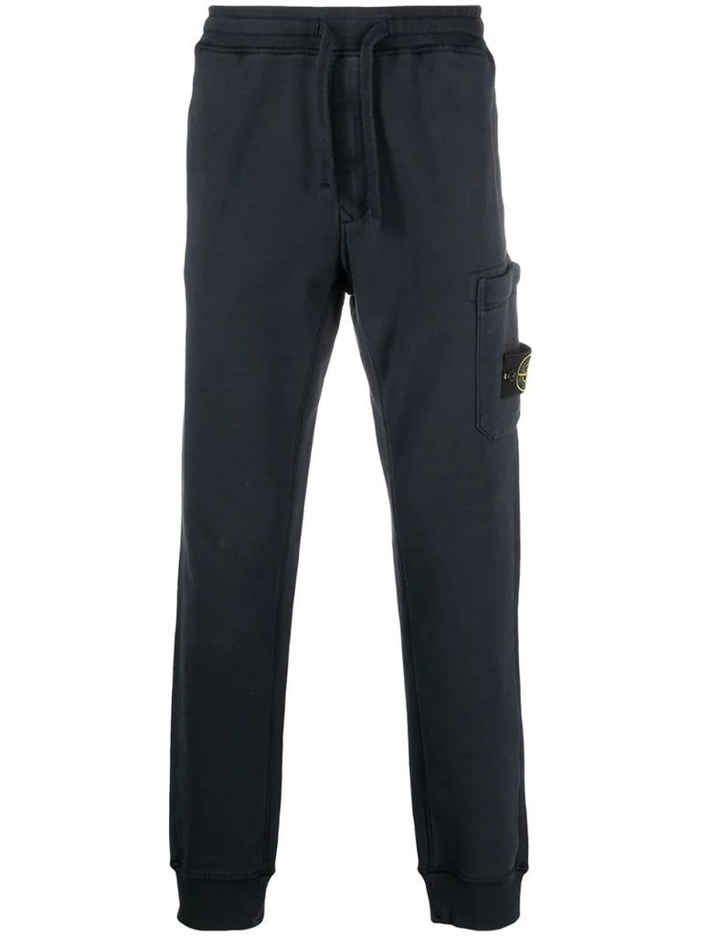 cargo cotton track trousers