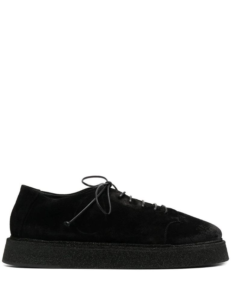 lace-up suede shoes