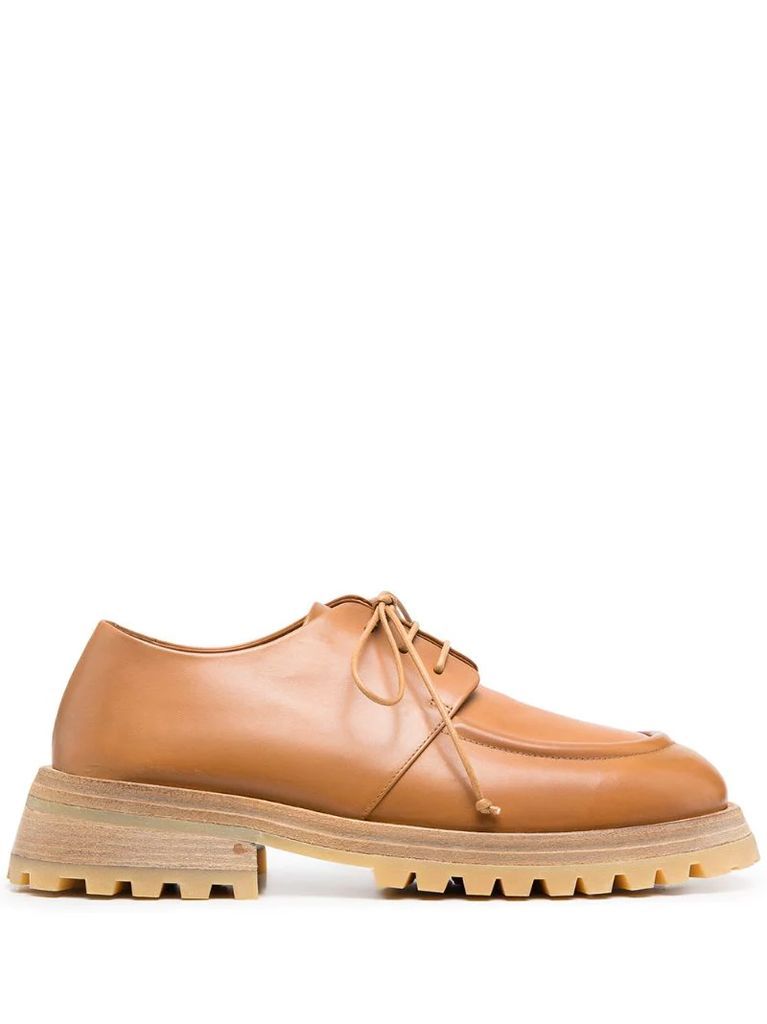 chunky-sole derby shoes