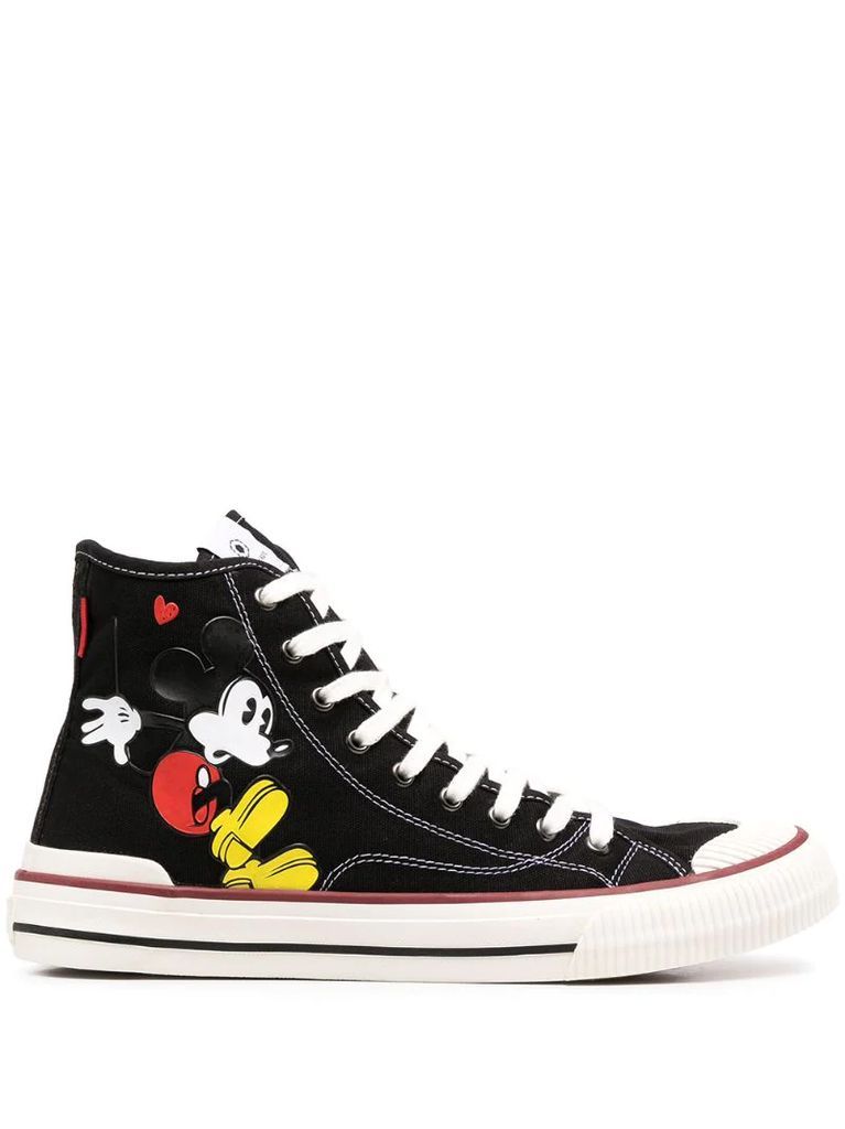Mickey Mouse high-top sneakers