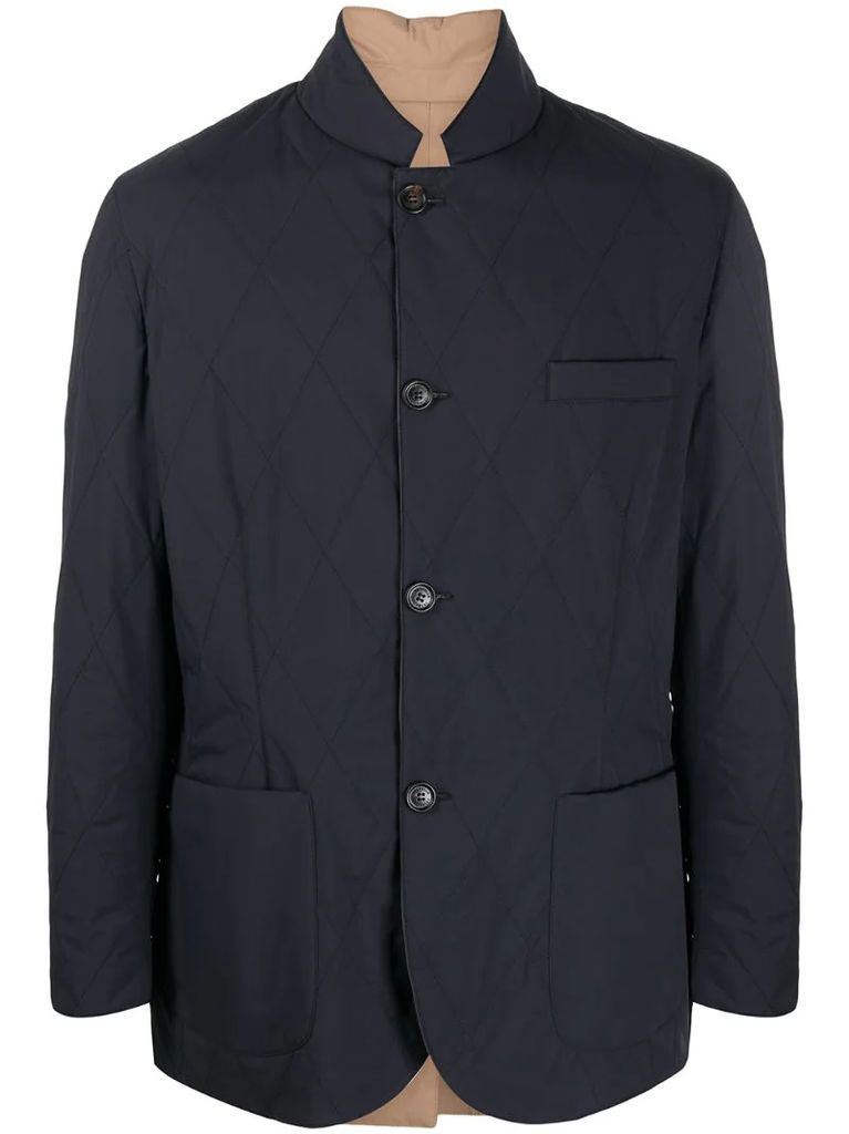 reversible padded blazer jacket