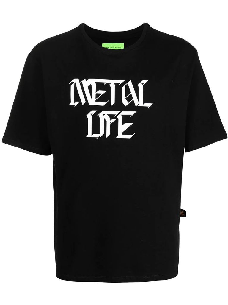 Metal Life graphic print T-shirt